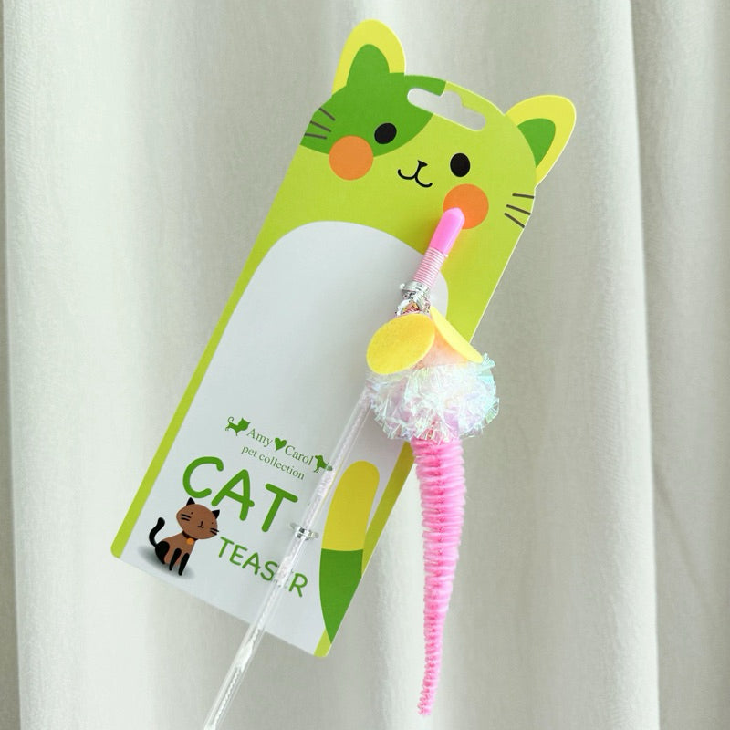 Cat Teaser Rattling Paper Ball Series Stick Wand Cat Toy Pet Chaser
