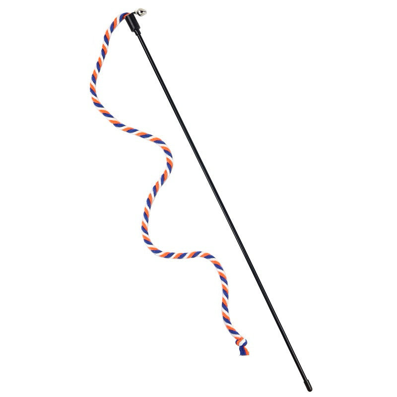 Cat Teaser Wand with Cotton Rope and Bell – Interactive Toy for Cats