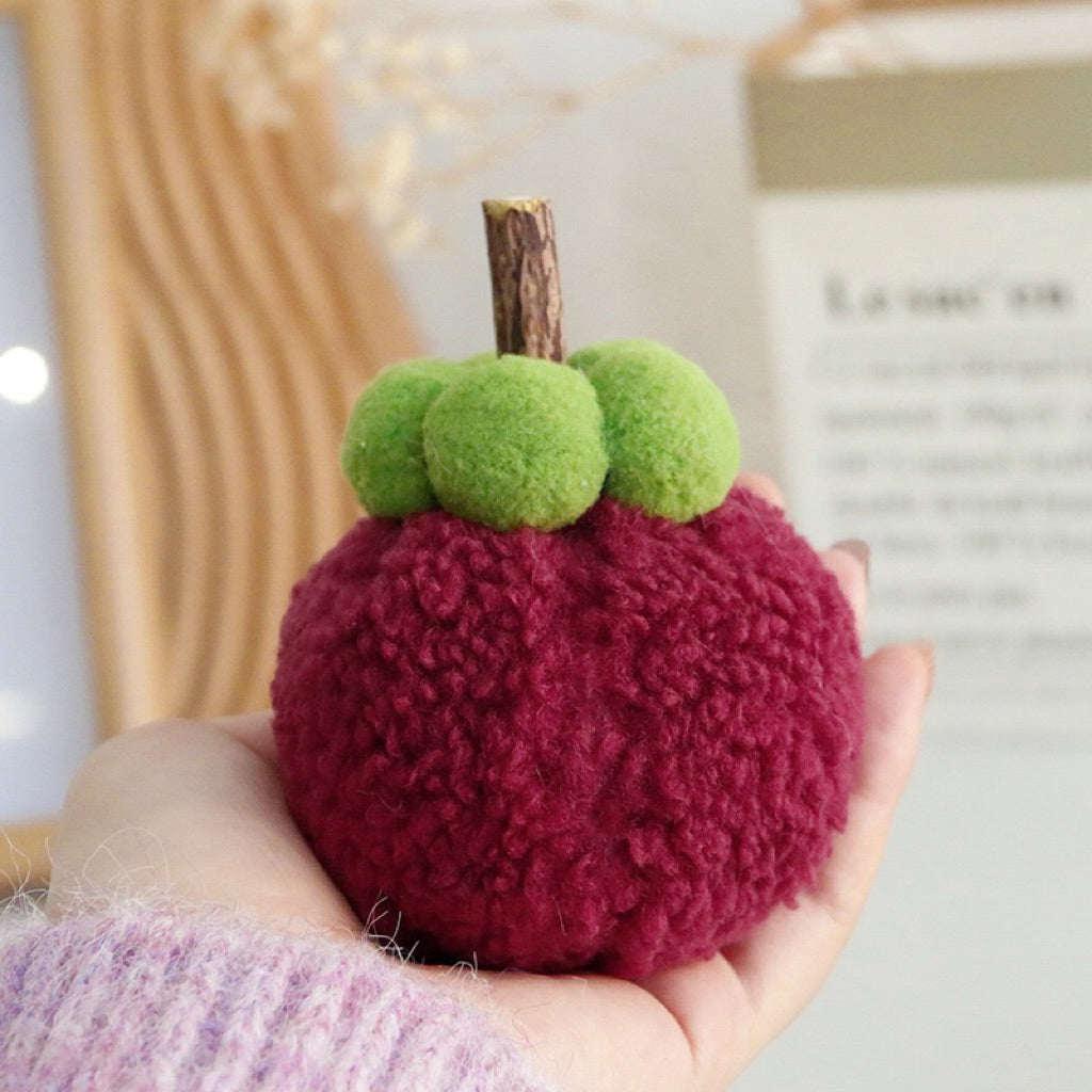 Durian and Mangosteen Catnip Toy Cat Bitting Chaser Pet Fruit Toy