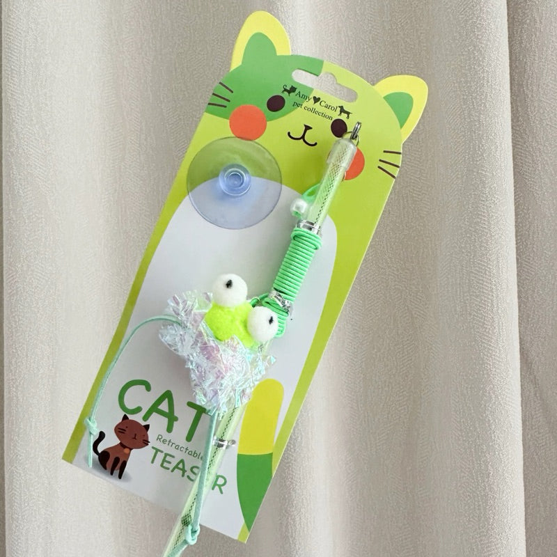 Cat Teaser Rattling Paper Ball Series Stick Wand Cat Toy Pet Chaser