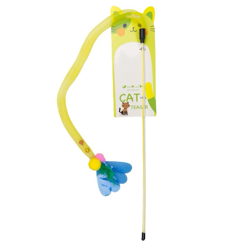 Cat Teaser Bouncing Net Series Pet Toy Chaser Stick Wand