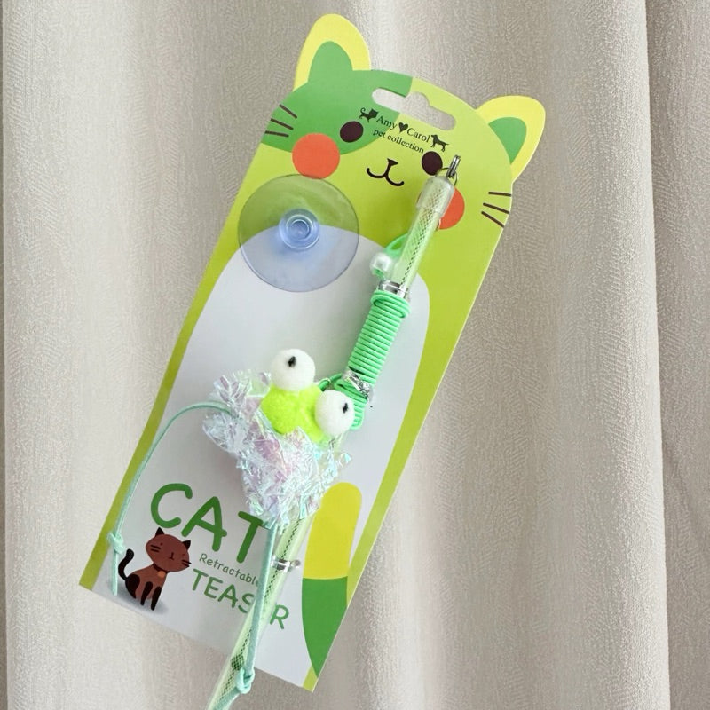 Cat Teaser Rattling Paper Ball Series Stick Wand Cat Toy Pet Chaser