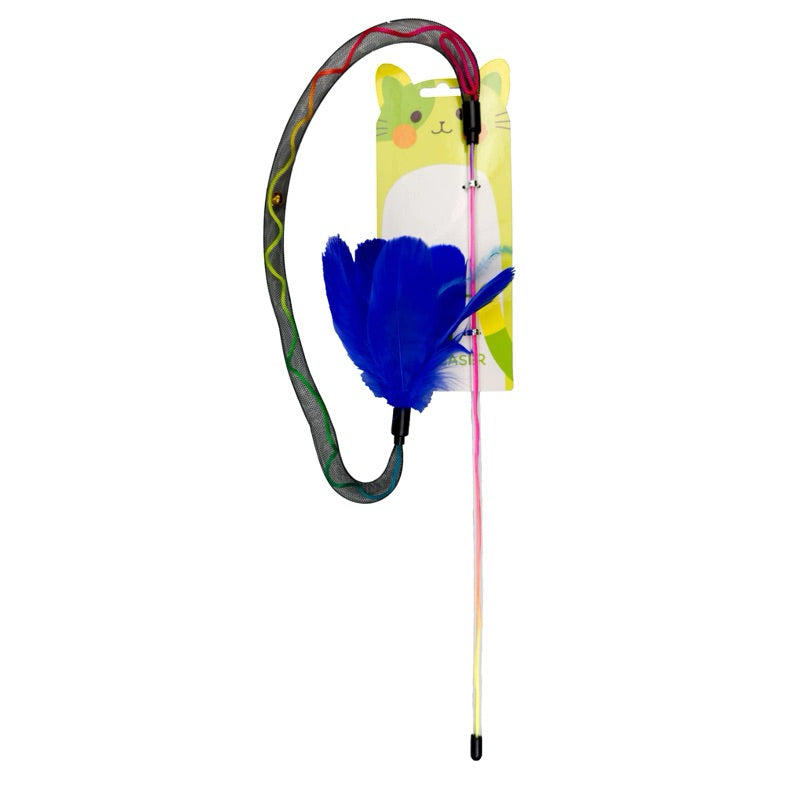 Cat Teaser Bouncing Net Series Pet Toy Chaser Stick Wand