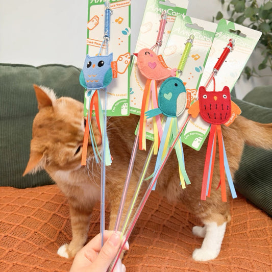 Cat Teaser Hearty Bird Series Pet Toy Forest Monster Chaser