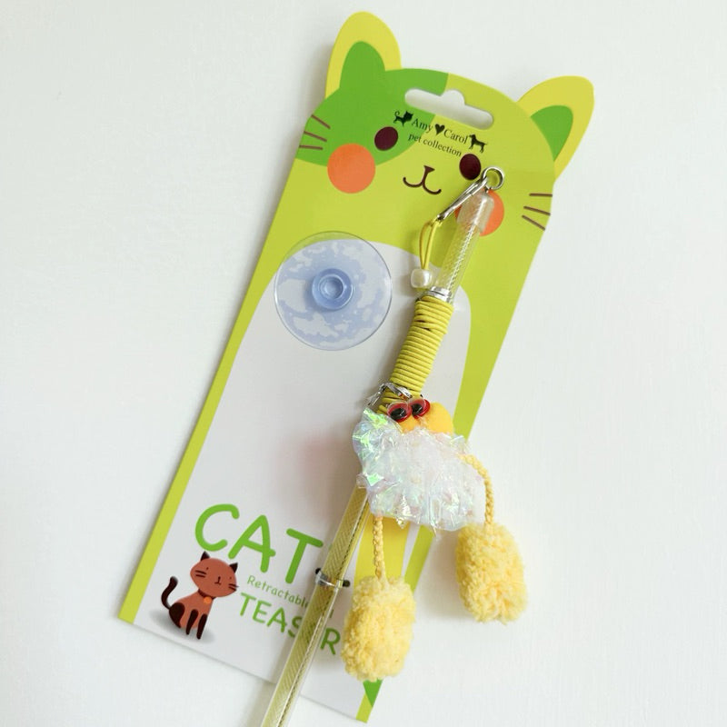Cat Teaser Rattling Paper Ball Series Stick Wand Cat Toy Pet Chaser