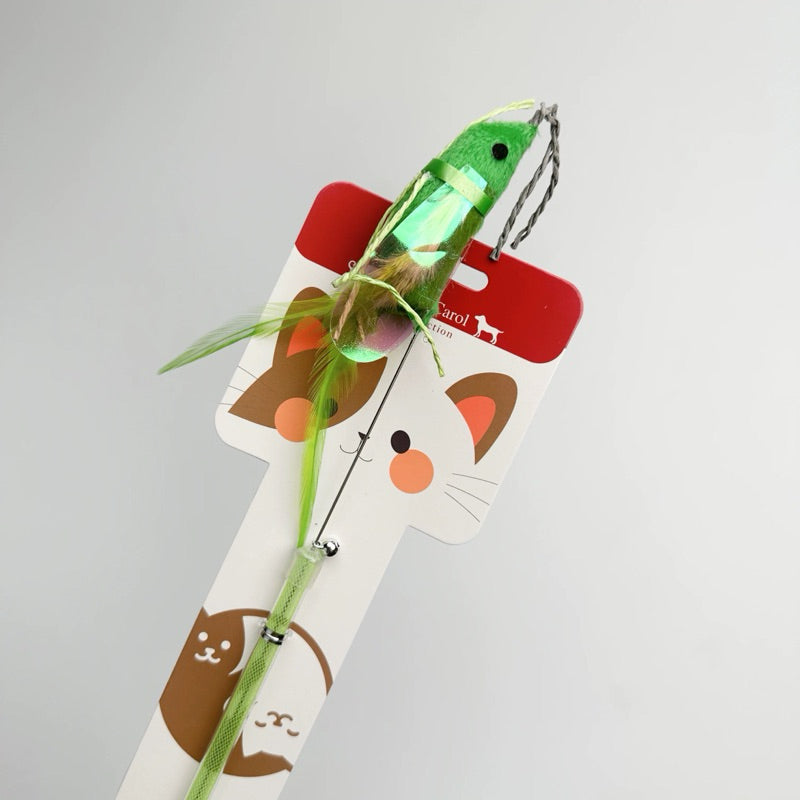 Scalable insect series Cat Teaser Pet Toy Stick Wand