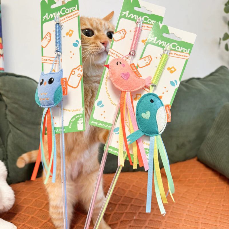 Cat Teaser Hearty Bird Series Pet Toy Forest Monster Chaser