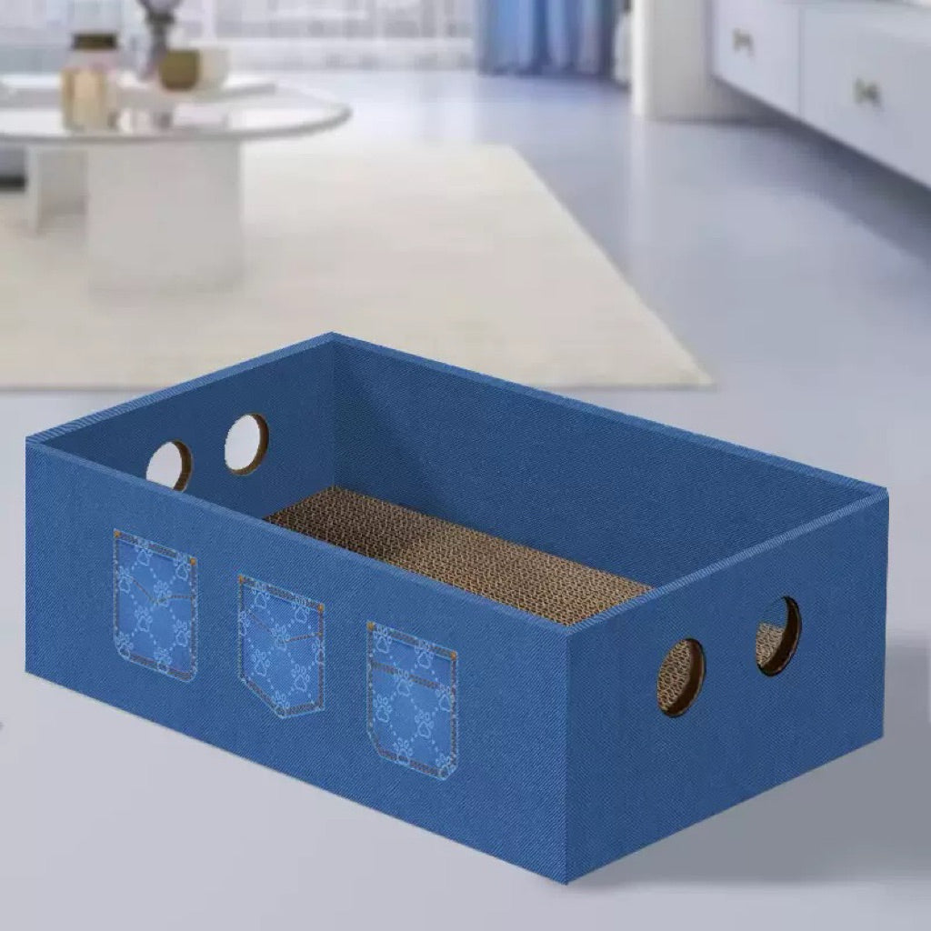 Classic Cat Simple Can Scrarcher Box Cardboard Scratch Rectangle Bed