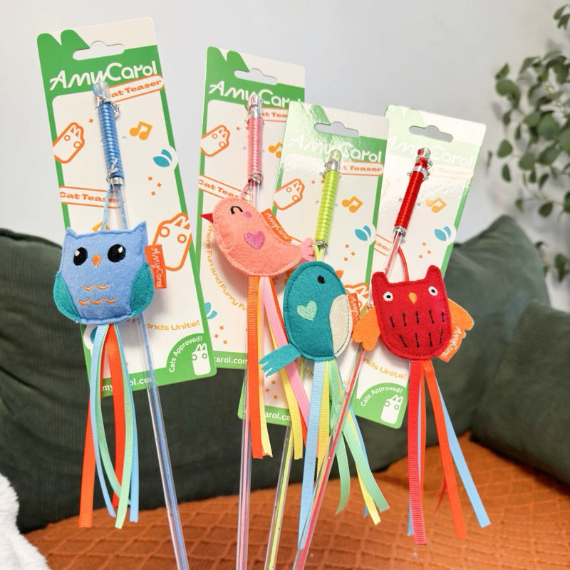 Cat Teaser Hearty Bird Series Pet Toy Forest Monster Chaser