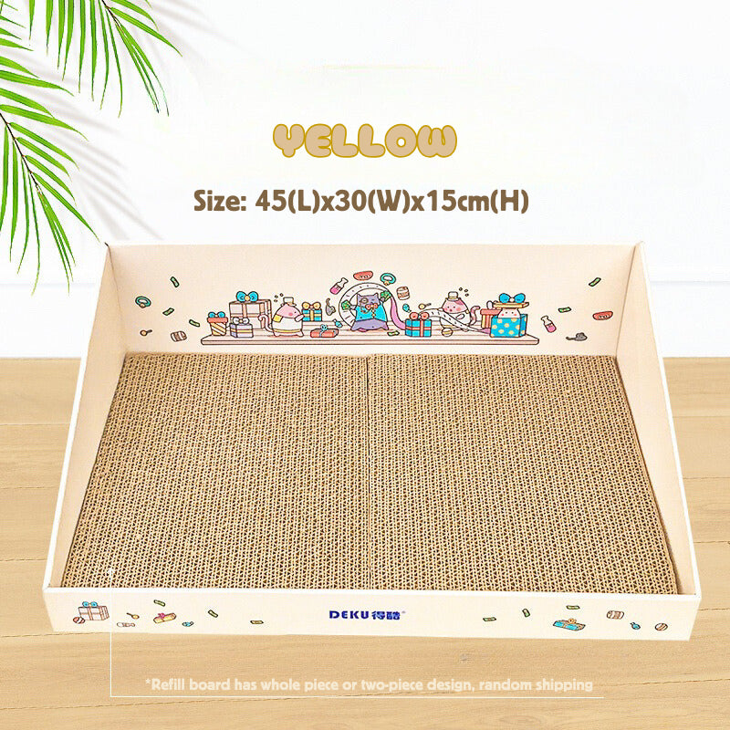 Deku Totocat Slop Cat Box Scratcher Scratch Board Pet Bed Toy