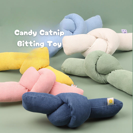 Candy Catnip Bitting Toy for Cat Comforting Pillow Hug Toy Chaser