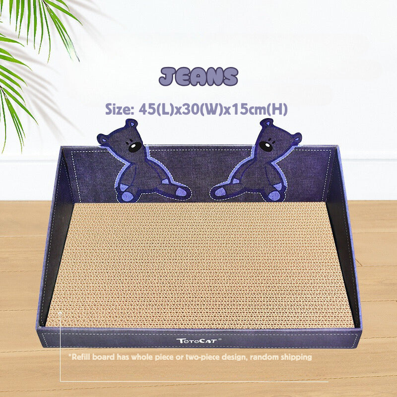 Deku Totocat Slop Cat Box Scratcher Scratch Board Pet Bed Toy