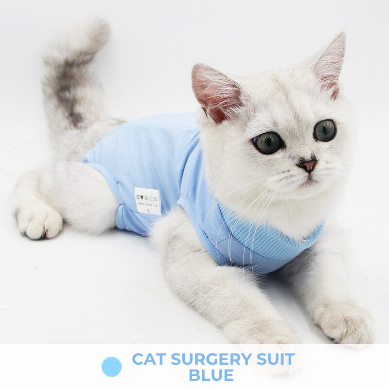[SG] Pet Cat surgery suit cloth for recovery from sterilization skin issue prevent licking