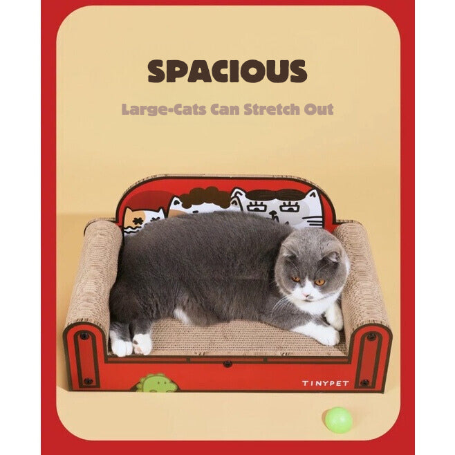 [SG Stock] TinyPet happy family cat scratch sofa board bed pet toy