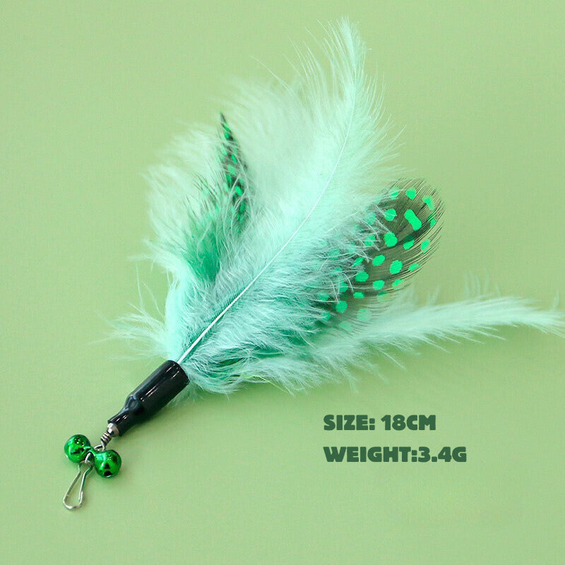 II Cat Teaser Replacement Set Tip Collection 2 Pet Toy Chaser