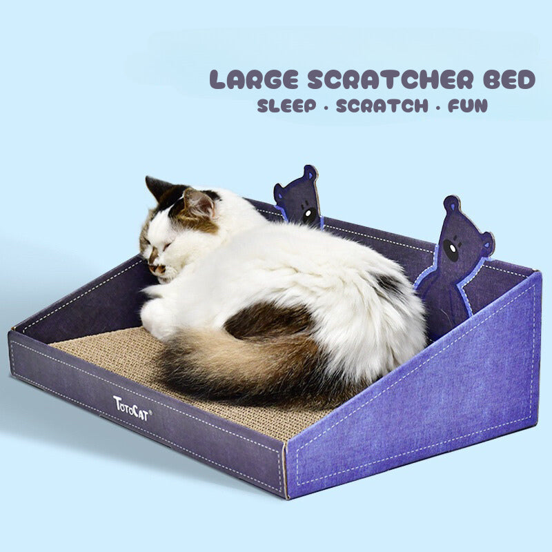 Deku Totocat Slop Cat Box Scratcher Scratch Board Pet Bed Toy
