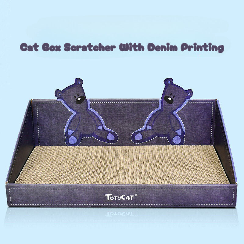 Deku Totocat Slop Cat Box Scratcher Scratch Board Pet Bed Toy