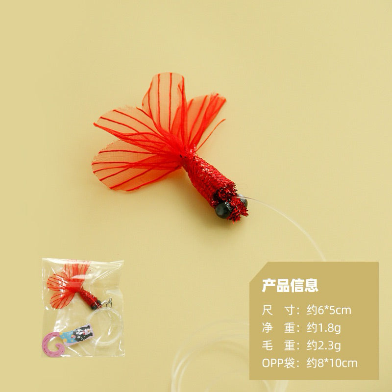 Insects Cat Teaser Tip Replacement Head Pet Toy Chaser