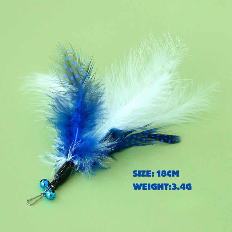 II Cat Teaser Replacement Set Tip Collection 2 Pet Toy Chaser
