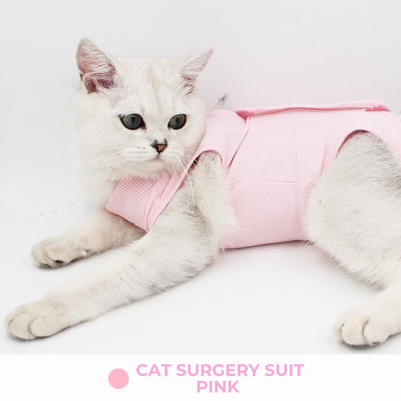 [SG] Pet Cat surgery suit cloth for recovery from sterilization skin issue prevent licking