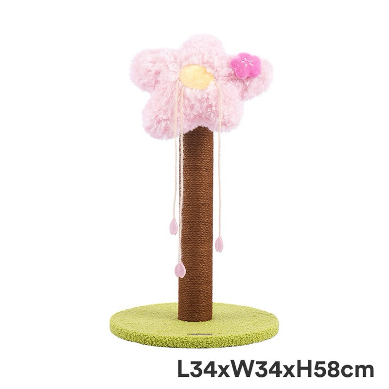 Zeze Sakura Cat Tree Scratching Post Sisal Scratcher Pet Condo