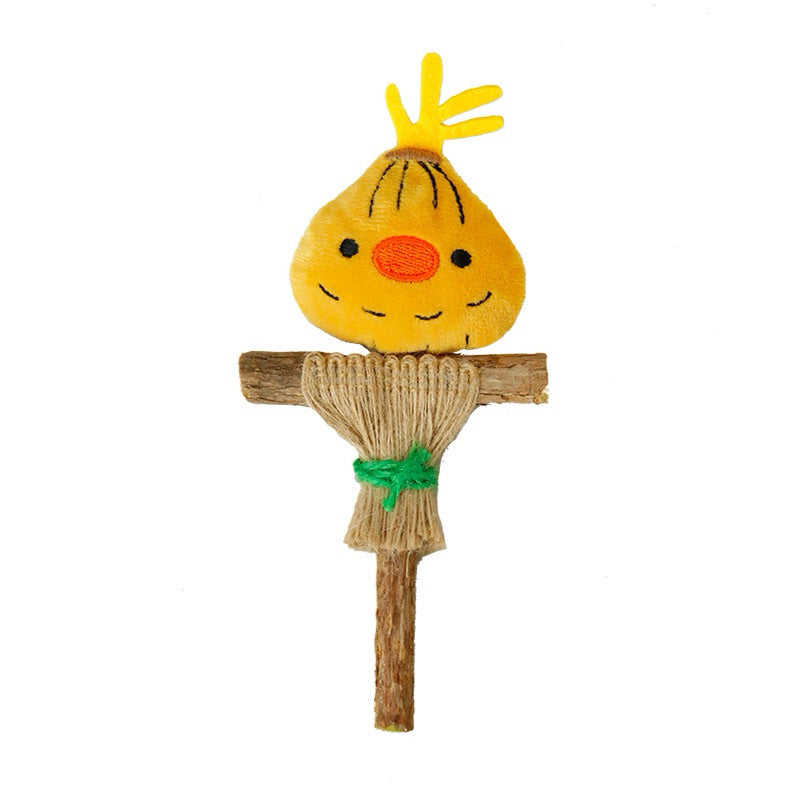 Pure Catnip Toy Scarecrow Cat Bitting Chew Toy