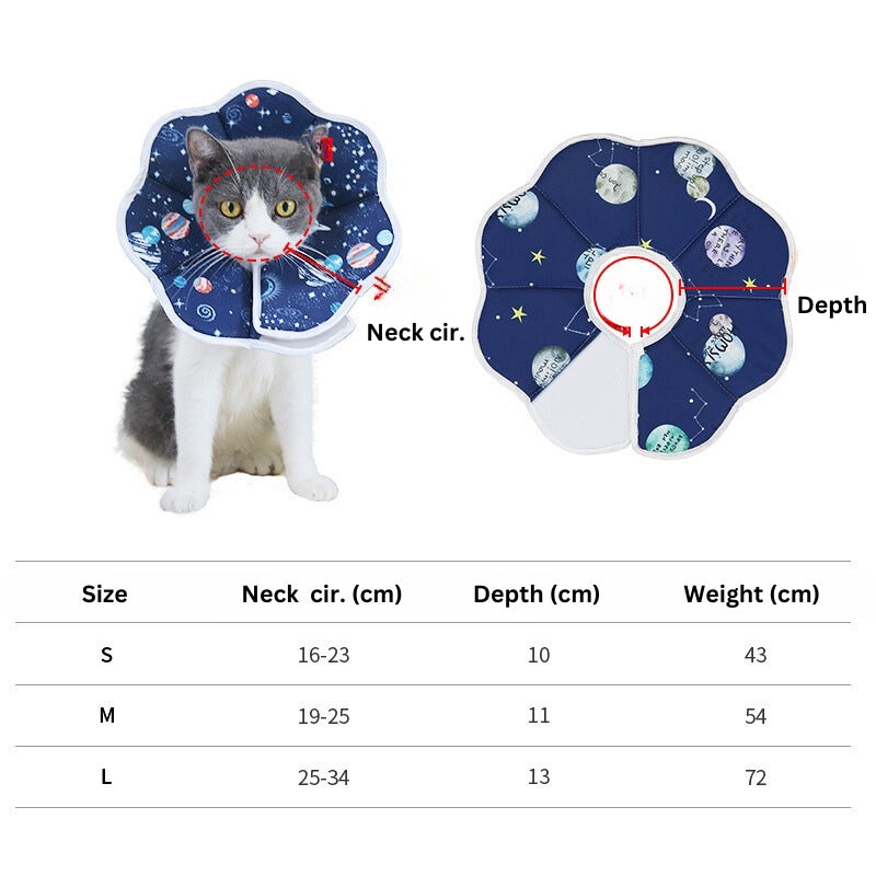 Pet Elizabeth collar E cone waterproof anti bite adjustable Velcro recovery suit