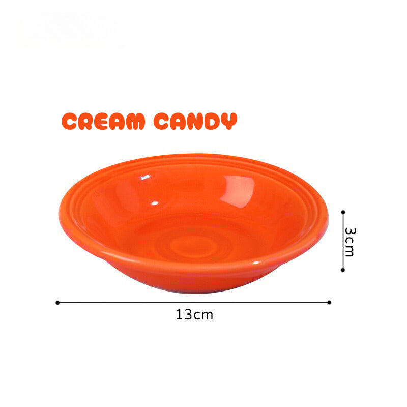 Cat Eating Ceramic Bowl Feeder with Metal Rack Two Height