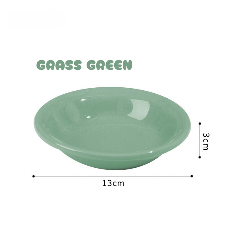 Cat Eating Ceramic Bowl Feeder with Metal Rack Two Height