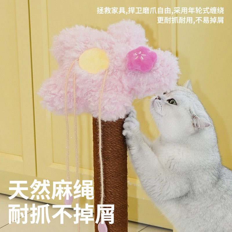 Zeze Sakura Cat Tree Scratching Post Sisal Scratcher Pet Condo