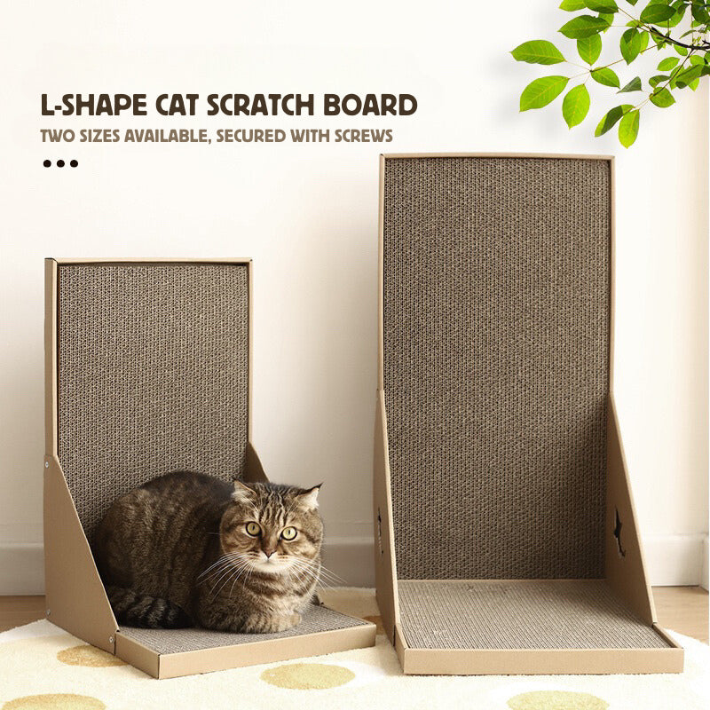 Simple L shape Cat Scratcher Scratch Board Pet Toy