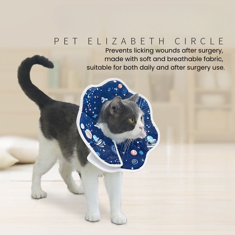 Pet Elizabeth collar E cone waterproof anti bite adjustable Velcro recovery suit