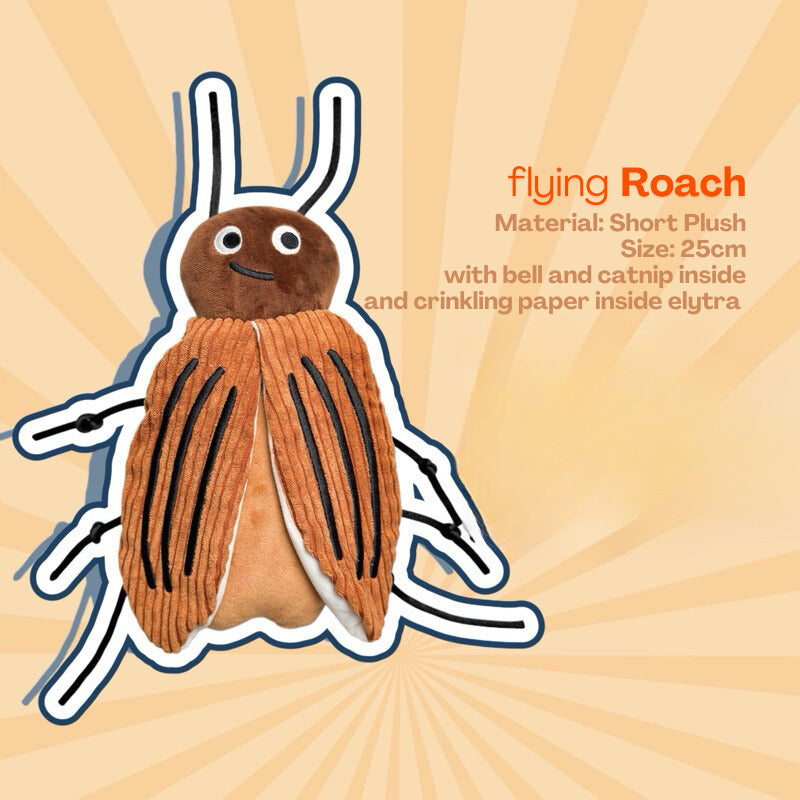 Tali Felt Catnip Chasing Toy for Cat Bitting Cockroach Insects Pet Toy