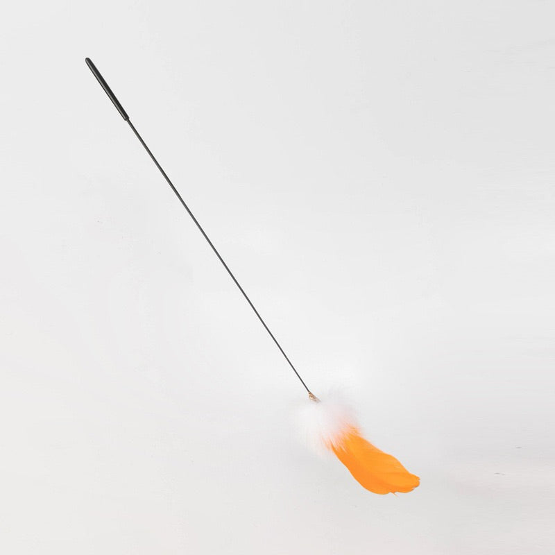 Fur n Feather Long Cat Teaser Local Stock Rabbit Fox Pet Toy Stick Chaser