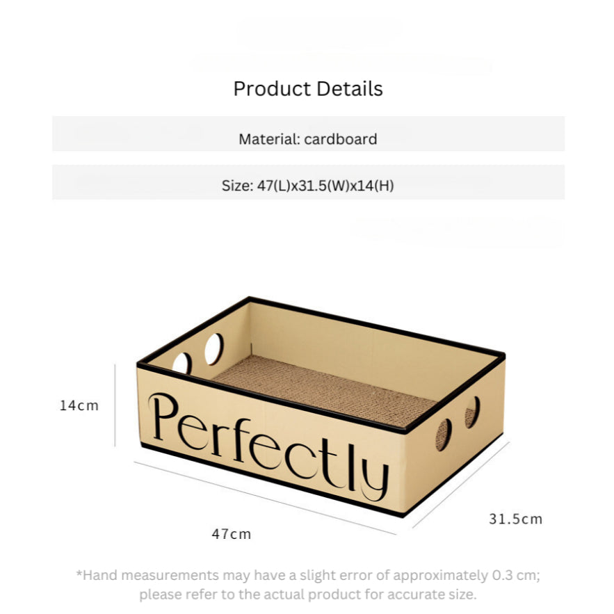 Classic Cat Simple Can Scrarcher Box Cardboard Scratch Rectangle Bed