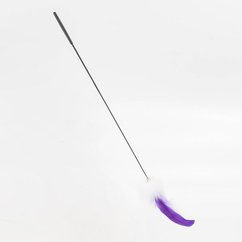 Fur n Feather Long Cat Teaser Local Stock Rabbit Fox Pet Toy Stick Chaser