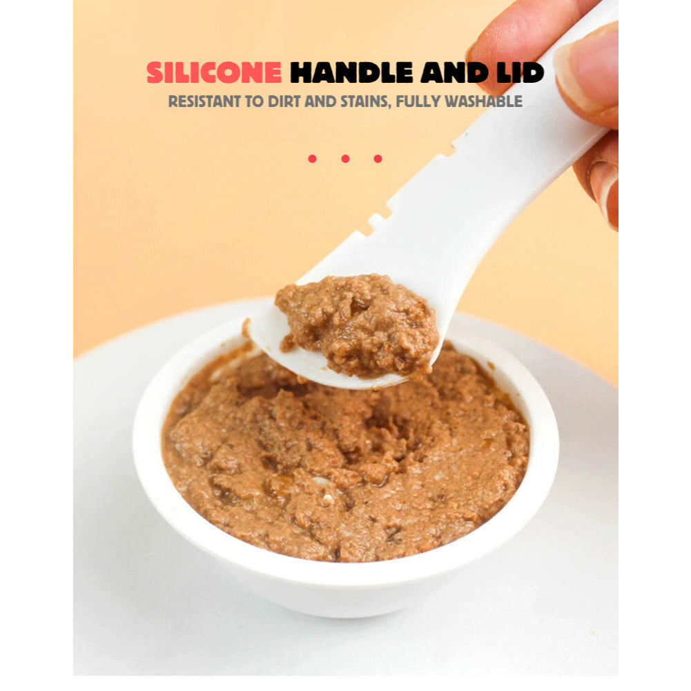 [SG Stock] Cat paw 🐾 silicon rubber can food lid cover 🥄 spoon