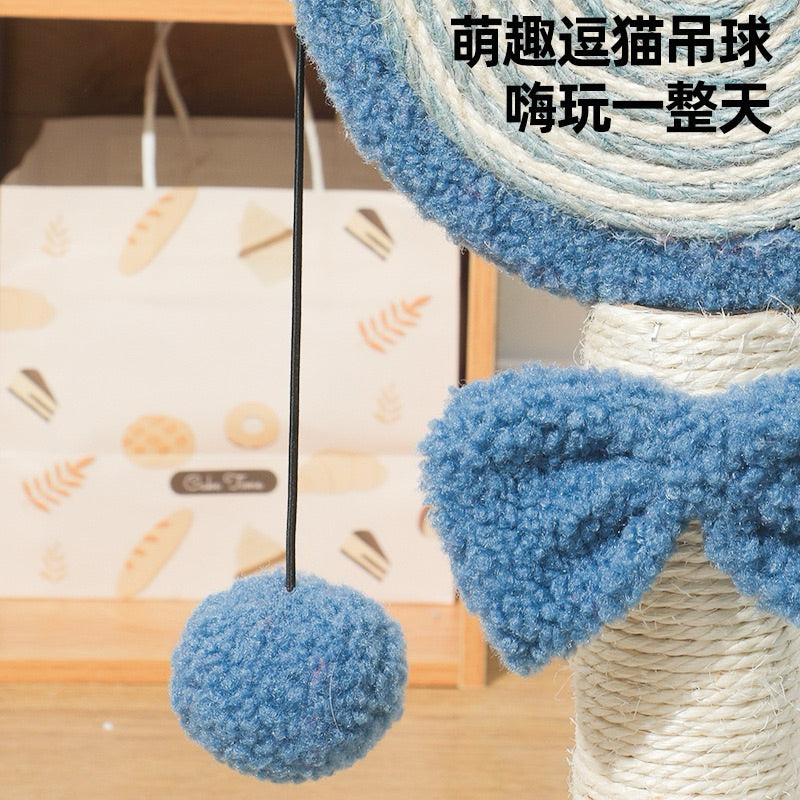 Mushroom Lollipop Sisal Cat Scratcher Post Cat Toy Scratch Board