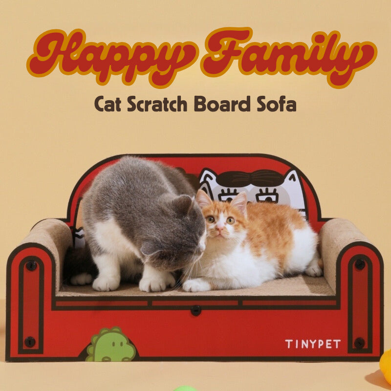 [SG Stock] TinyPet happy family cat scratch sofa board bed pet toy