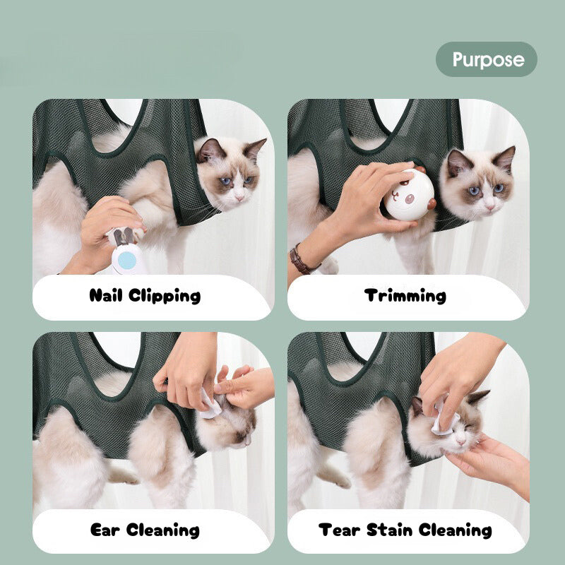 Cat Grooming Suit Constrain Cloth Pet Hammock