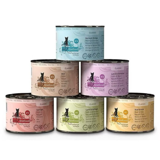 CatzFinefood 12 x 200g can Mixed Flavour Bundle Deal Singapore Stock Completed Wet Pet Food
